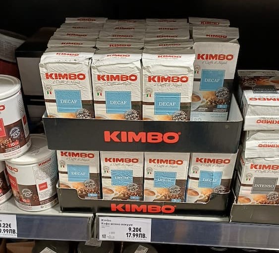 Supermecato sofia bulgaria - caffe kimbo