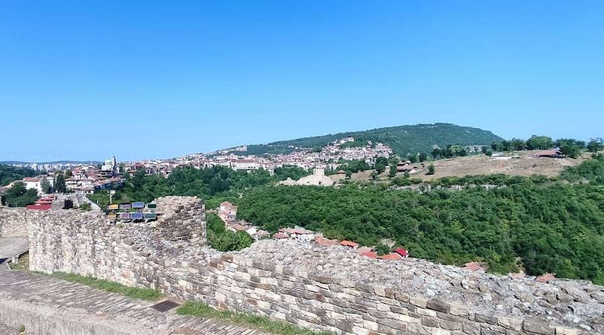 Mura del castello di Veliko tarnovo Bulgaria